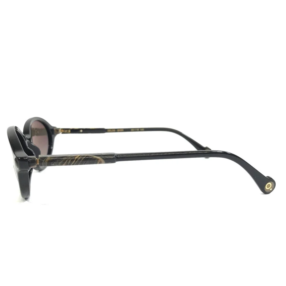 Etnia Barcelona Sunglasses DELOS BKBR Shiny Black Brown w/ Gradient Brown Lenses
